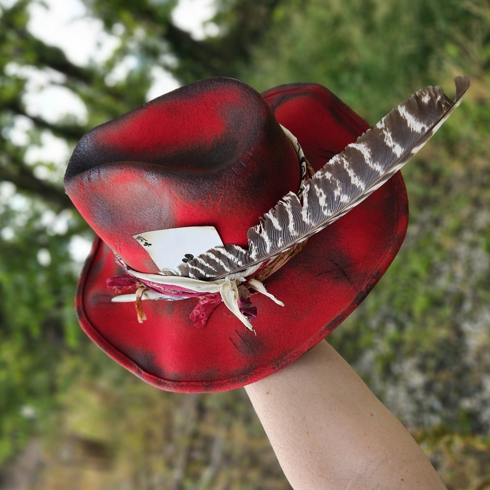 UPCYCLED WESTERN HAT - Picture 4 of 5